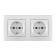 Розетка с заземлением и со шторкой Arte Milano SET06-2 SET06-2-40-1x2 silver