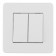 Выключатель двухклавишный Arte Milano SET16-1 SET16-1-30-2 white