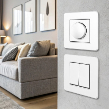 Выключатель двухклавишный Arte Milano SET16-1 SET16-1-30-2 white-2