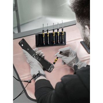 Набор отвёрток для ремонта мобильных телефонов Wera Kraftform Micro 6 ESD 05030182001-1