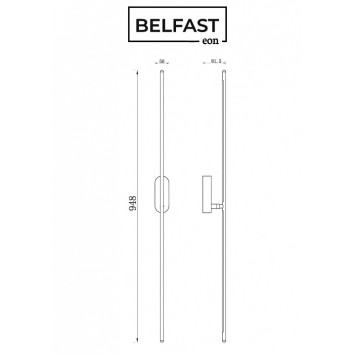Бра Belfast Skipton 85001-1W-L BR-4