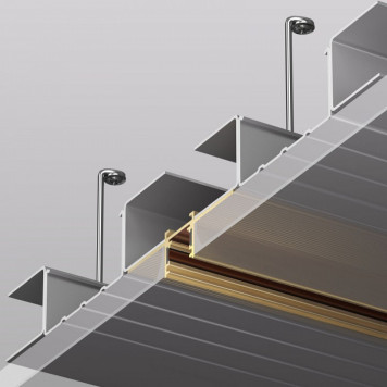 Трек встраиваемый Denkirs SHINE HIDE TR5702-SB-1