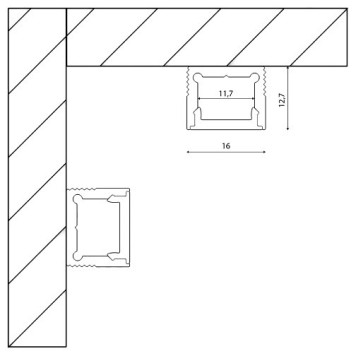 Профиль накладной DesignLed LS 00-00010364-1