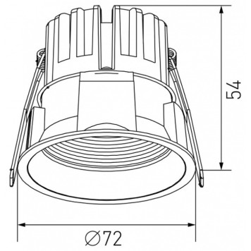 Встраиваемый светильник DesignLed DL-RE DL-RE1202-WH-NW-2