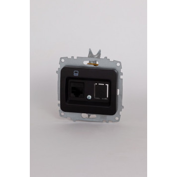 Розетка Ethernet RJ-45 без рамки Elbi Eleсtriс Jazz 607-004800-247-4