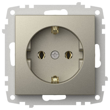 Розетка с заземлением, без рамки Elbi Eleсtriс Zena Vega 609-011400-217-1