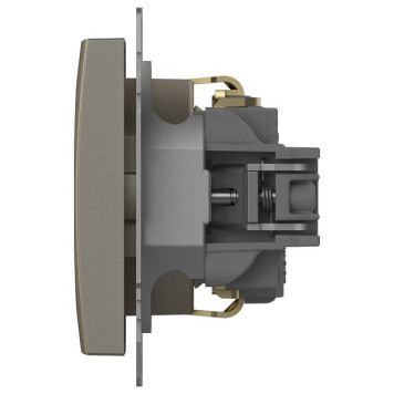 Розетка с заземлением, без рамки Elbi Eleсtriс Zena Vega 609-011400-217-2