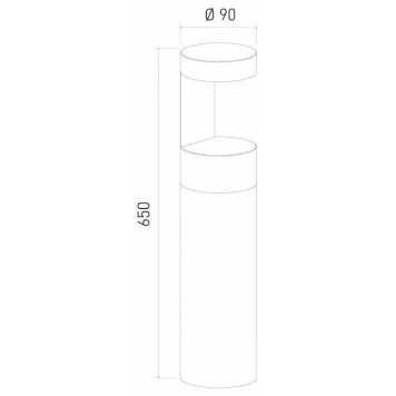 Наземный низкий светильник Elektrostandard Nimbus a055642-3