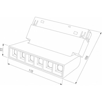 Накладной светильник Elektrostandard Slim Magnetic a066586-6