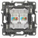 Розетка двойная Ethernet RJ-45 без рамки Эра Эра 12 12-3108-15