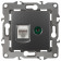 ТВ-розетка и розетка Ethernet RJ-45 без рамки Эра Эра 12 12-3110-12