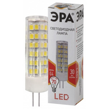 Лампа светодиодная Эра Стандарт G4 7Вт 2700K LED JC-7W-220V-CER-827-G4-1