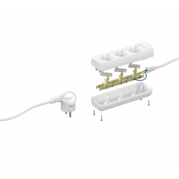 Удлинитель Эра U-3e-7m-3x1-4