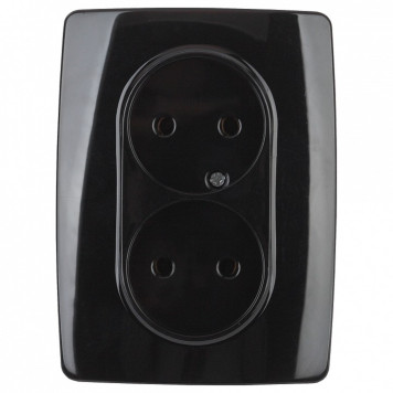 Розетка двойная без заземления Эра Эра 12 12-2107-06