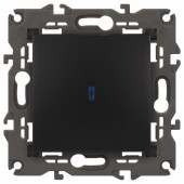 Выключатель одноклавишный с подсветкой без рамки Эра Эра Elegance 14-1102-05