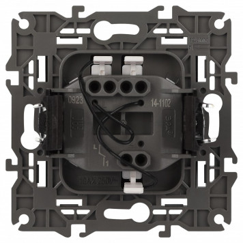 Выключатель одноклавишный с подсветкой без рамки Эра Эра Elegance 14-1102-05-2