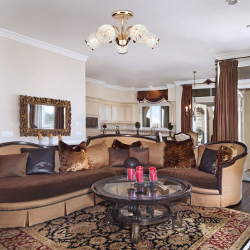 Люстра на штанге Eurosvet Gabriella 30026/5 золото-1