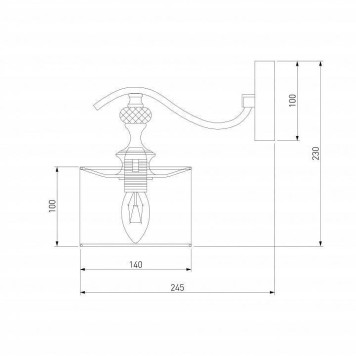 Бра Eurosvet Ofelia 60070/1 сатин-никель-4