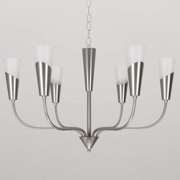 Подвесная люстра Eurosvet Rhyton 60167/6 никель