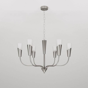 Подвесная люстра Eurosvet Rhyton 60167/6 никель-3