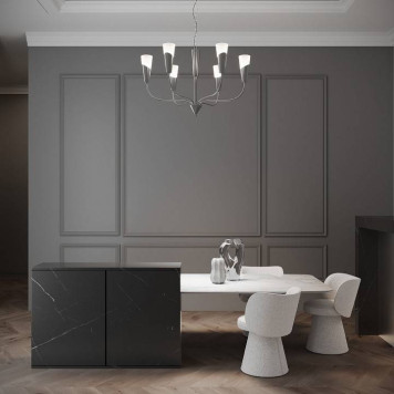 Подвесная люстра Eurosvet Rhyton 60167/6 никель-4