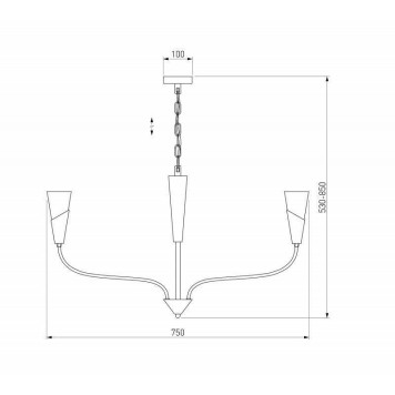 Подвесная люстра Eurosvet Rhyton 60167/6 никель-5