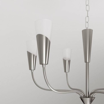 Подвесная люстра Eurosvet Rhyton 60167/6 никель-7