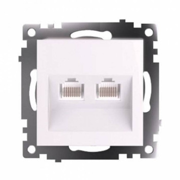 Розетка двойная Ethernet RJ-45 без рамки Stekker Катрин 50003-1