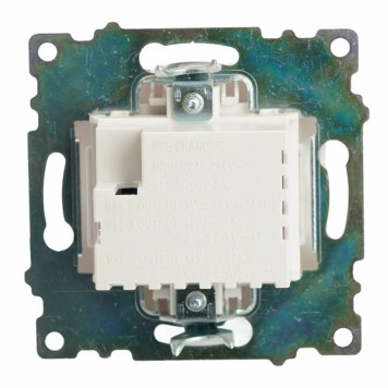 Розетка 2хUSB type A и C без рамки Stekker Катрин 50051-6