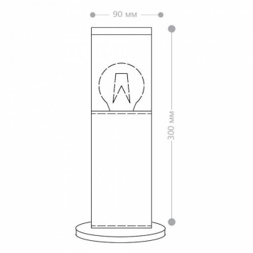 Наземный низкий светильник Feron DH1303 51332-6
