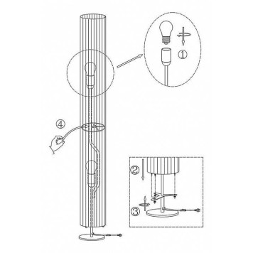 Торшер Globo Bailey 24662R-1