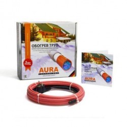 Греющий кабель AURA FS 17-2 для труб, 2 м.