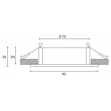 Встраиваемый светильник Hesby Lighting Breeze HSBL_0176-5