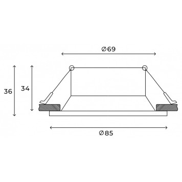 Встраиваемый светильник Hesby Lighting Sogne HSBL_0177-4