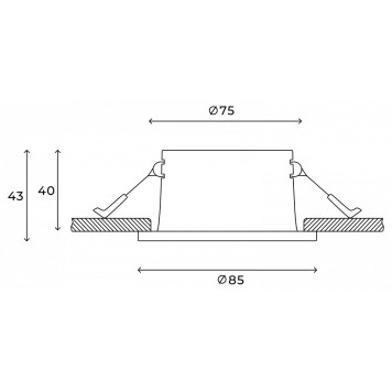 Встраиваемый светильник Hesby Lighting Nova HSBL_0178-5