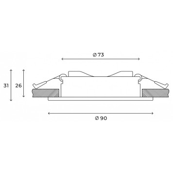Встраиваемый светильник Hesby Lighting Harstad HSBL_0215-5
