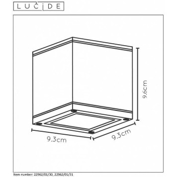 Накладной светильник Lucide Aven 22963/01/31-3