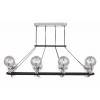 Подвесная люстра LUMINA DECO MARSEO LDP 9110-8-PR BK+CHR