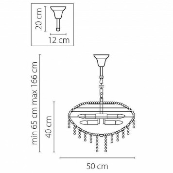 Подвесная люстра Osgona Classic 700120-3
