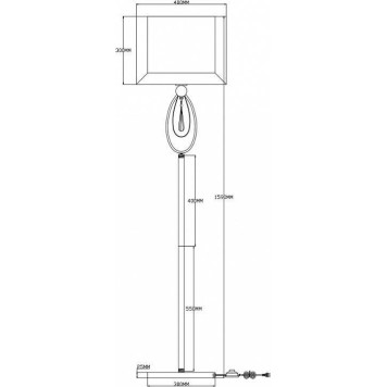 Торшер Moderli Dark V2581-1F-1