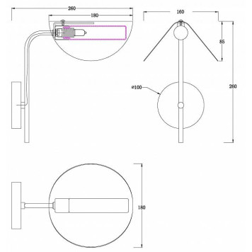 Бра MyFar Valentina MR1950-1W-4