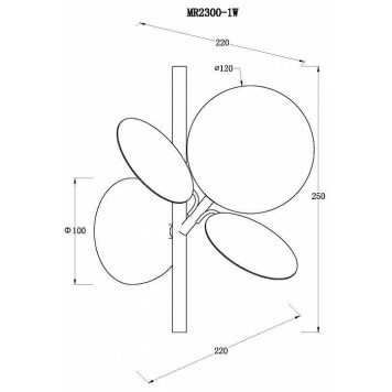 Бра MyFar Flavia MR2300-1W-1