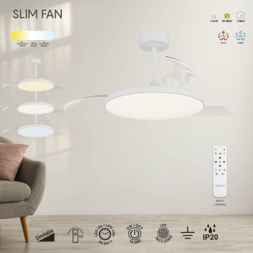 Светильник с вентилятором Mantra SLIM FAN 9006-7