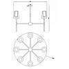 Люстра на штанге Freya Tida FR5196PL-08BBS