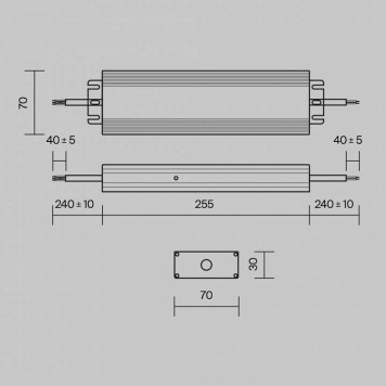 Блок питания с проводом Maytoni Power Supply Magnetic PSL008-200W-48V-IP67-4