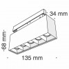 Накладной светильник Maytoni Points TR014-2-10W3K-B