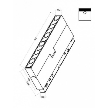 Накладной светильник Maytoni Points rot TR033-2-12W3K-B-7