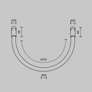 Комплект трековый Tau TR154-1-27W3K-PT-4