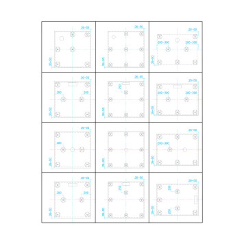 Душевой поддон квадратный RGW ST-G Графит 1000x1000-15