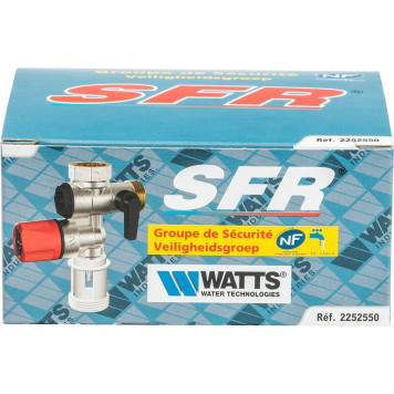 Группа безопасности Watts SFR 3/4& для электронагревателей, 7 бар.-7